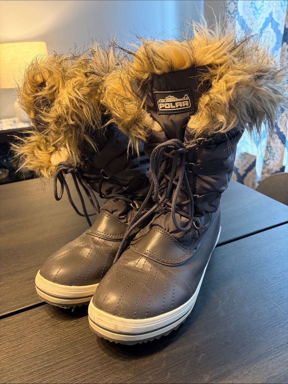 Polar Faux-Fur women’s size 10 Winter Snow Boots